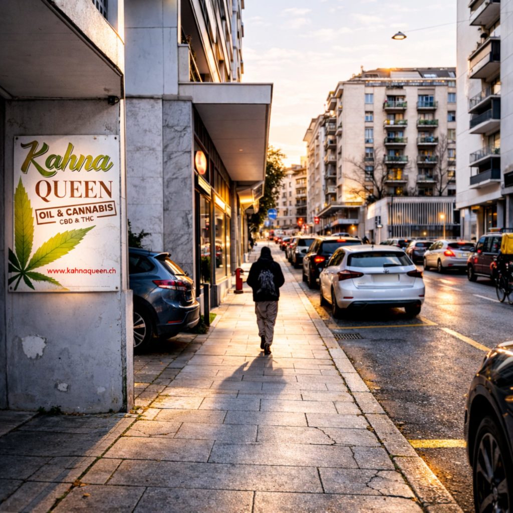 CBD shop KahnaQueen à Genève rue Maunoir – boutique cannabis légal CBD Suisse