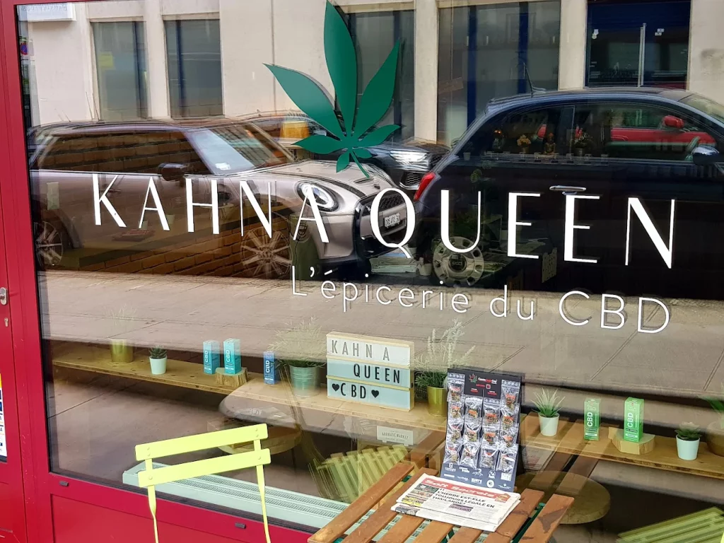 Devanture de la boutique CBD KahnaQueen à Genève – Guide CBD Genève 2026