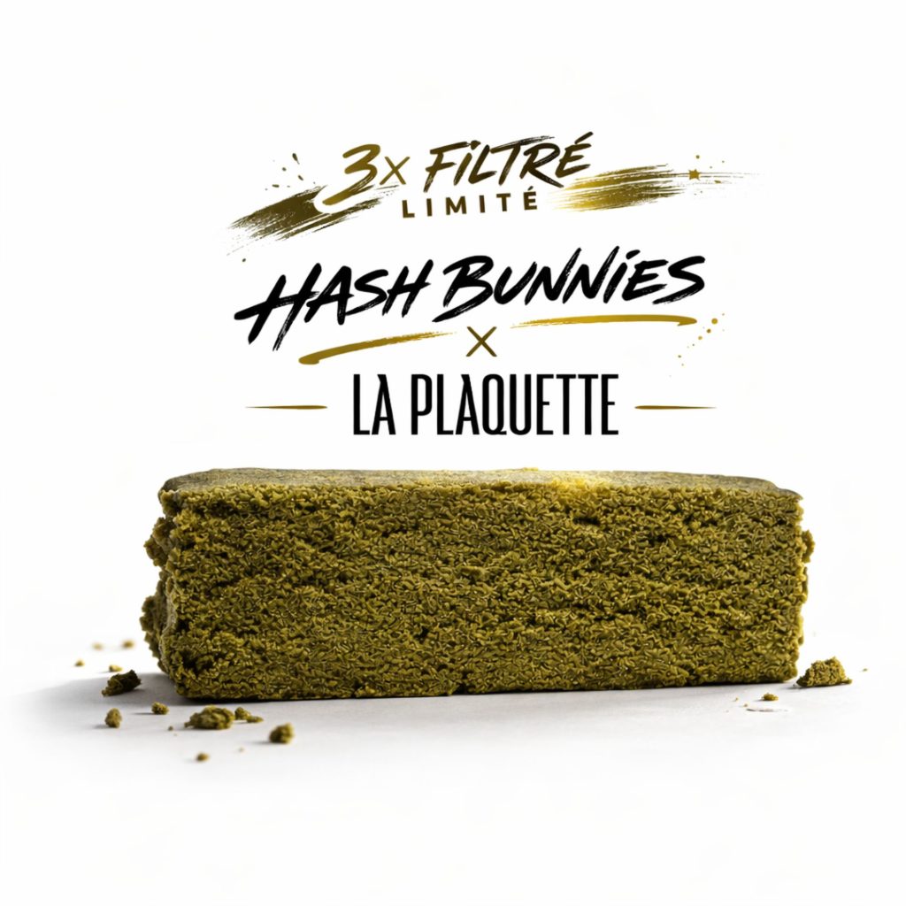 Hash CBD trois fois filtré édition limitée Hash Bunnies – résine premium de cannabis CBD présentée dans le guide CBD Genève 2026