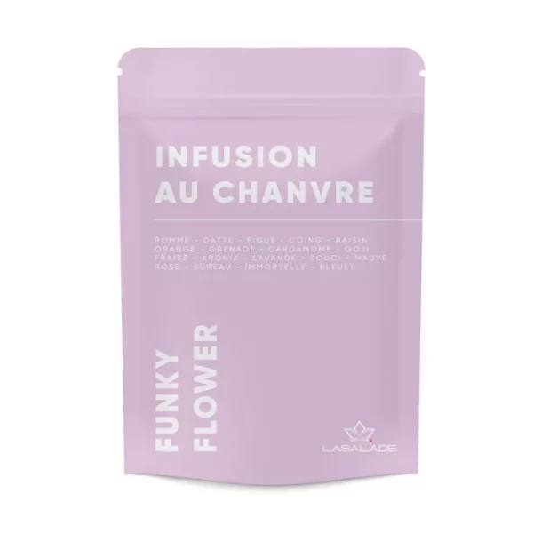 Infusion au chanvre Funky Flower – paquet de tisane aux fruits et fleurs